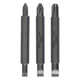 Bosch - Doppelklingenbit-Set, 3-teilig, S0,6x4,5, PH1, S0,8x5,5, PH2, S1,2x6,5, PH3,60mm (2607001746)