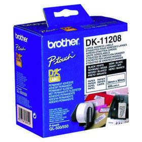 brother - Etikett DK11208 38 x 90mm weiß 400 Stück/Rolle