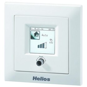 Helios Ventilatoren - Bedienelement 1f ws m.Abd mit Abdeckung