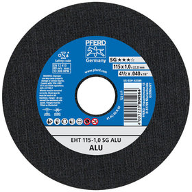 PFERD - Trennscheibe EHT 115x1,0x22,23 mm gerade Leistungslinie SG ALU für Alu