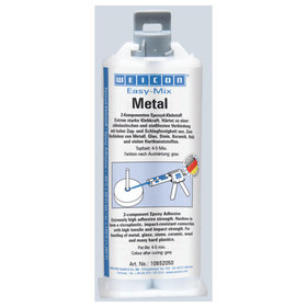 WEICON® - Easy-Mix Metal | Epoxid-Klebstoff zum Kleben von Metallteilen | 50 ml | graugrün