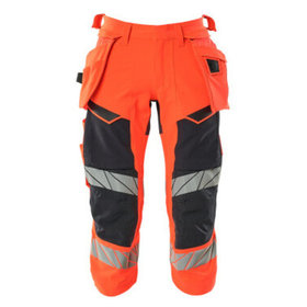 MASCOT® - Dreiviertel-Hose mit Hängetaschen - ACCELERATE SAFE - hi-vis Rot/Schwarzblau, Gr. C52