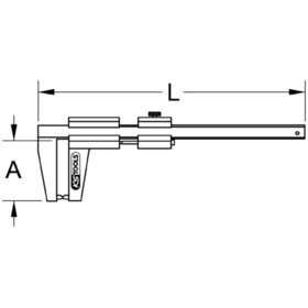 KSTOOLS® - Bremsscheiben-Messschieber, 0-90mm