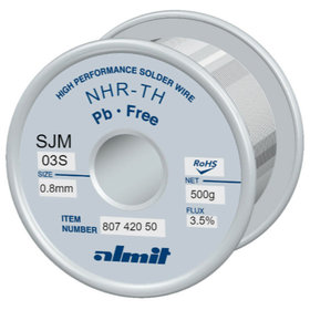 almit - Lötdraht bleifrei, NHR-TH SJM-03-S, 0,8mm, 500g