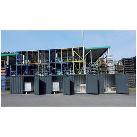 Materialcontainer FLADAFI® MC 1300 verzinkt, zerlegt, 3,00m