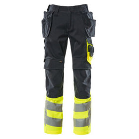MASCOT® - Hose mit Hängetaschen SAFE SUPREME, Schwarzblau/hi-vis Gelb, Größe 82C44