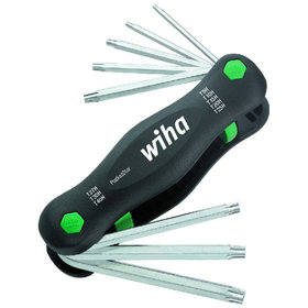 Wiha® - Klapphalter 363TR P8 für TORX® mit Bohrung 8-teilig T9H-T40H