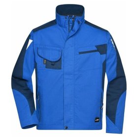 James & Nicholson - Workwear Jacke JN821, königs-blau/navy-blau, Größe M