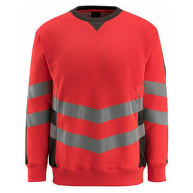 MASCOT® - Wigton Sweatshirt SAFE SUPREME, hi-vis Rot/Dunkelanthrazit, Größe S