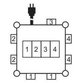 brennenstuhl® - Stromverteiler 2m H07RN-F5G2.5, 5x 230V