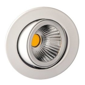 Rutec - LED-Einbaustrahler 8W TALU 2700K A++ glz 900lm ws 1LED IP20 Konv 35°