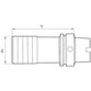 FORTIS - Gewindeschnellwechsel-Futter HSK-A100 M14-33