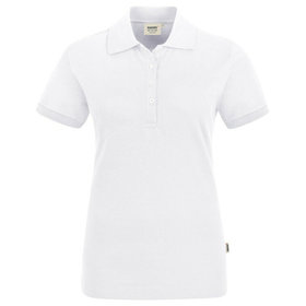 HAKRO - Damen Poloshirt Stretch 222, weiß, Größe XS