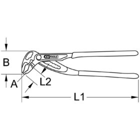 KSTOOLS® - Wasserpumpenzange, 61,5mm