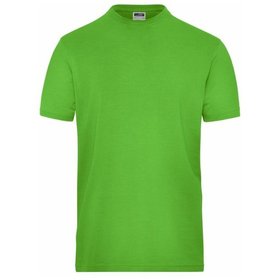 James & Nicholson - Herren Bio Workwear-T Stretch JN1802, lime-grün, Größe XS