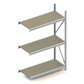 META® - MINI-RACK AR 2200 x 1400 x 650mm verzinkt kpl. mit Spanplatten mit 3 Böden