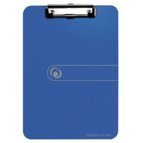 herlitz - Klemmbrett 11226396 DIN A4 PS opak blau