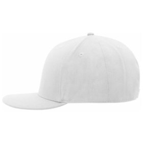 James & Nicholson - Streetstyle 6 Panel Cap MB6634, weiß, Einheitsgröße