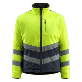 MASCOT® - Sheffield Fleecejacke SAFE SUPREME, hi-vis Gelb/Schwarzblau, Größe XL