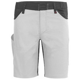 qualitex® - Shorts X-Serie weiß/grau, Größe 56