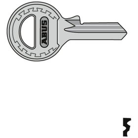 ABUS - Schlüsselrohling, 84/20+25, rund, Messing neusilber