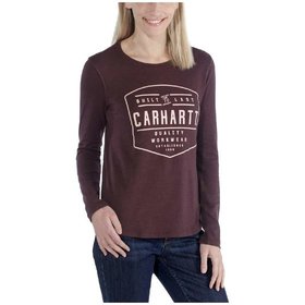 carhartt® - Damen Langarmshirt GRAPHIC L/S T-SHIRT, fudge heather, Größe XS