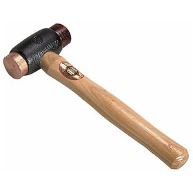 THOR - Hammer mit Rotkupfer und Rohhaut Einsätze, Rund 70 mm, 5.150 g, mit Holzstiel