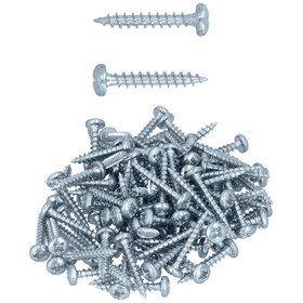 HELPMATE - Holzverbinderschrauben Linsenkopf mit PZ2-Antrieb und Vollgewinde galvanisch verzinkt 4,0x25 - 100 Stück