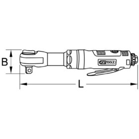 KSTOOLS® - Druckluft-Umschaltratsche 1/2", 68N·m 515.3090