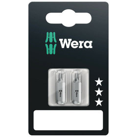 Wera® - Bit für Kreuzschlitz Pozidriv 855/1 Z B SB PZ2 x 25mm, 2 Stück SB-verpackt