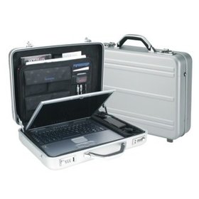 Alassio® - ALUMAXX Laptop-Attachékoffer MERCATEO, 460x110x350mm, aluminium, 45188, für 17"