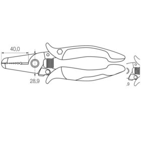 Wiha® - Abisolierzange Z 49 2 03 Mehrkomponenten Ø0,81-2,59mm AWG 20-10 180mm BK