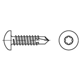 Bohrschraube DIN 7504 N-T Stahl galvanisch verzinkt ø4,2 x 19mm