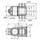 KIPP - ROHRVERBINDER KREUZSTÜCK THERMOPLAST, FÜR RUND- & VIERKANTROHRE, KOMP:STAHL, A=30, B=30