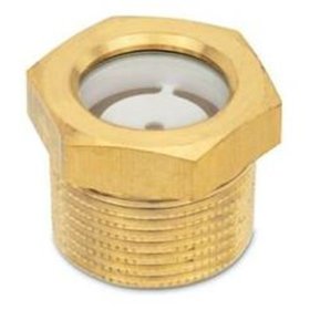 Ganter Norm® - 743.8-14-1/2NPT-A Ölschaugläser mit kegeligem Gewinde, Messing / Sicherheitsglas (ESG)