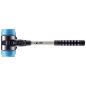 HALDER - SIMPLEX-Schonhammer, TPE-soft, mit verstärktem Tempergussgehäuse und Fiberglasstiel | D=80 mm | 3701.080