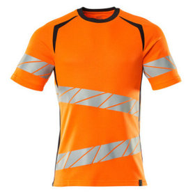 MASCOT® - T-Shirt ACCELERATE SAFE, hi-vis Orange/Schwarzblau, Größe 4XL-ONE