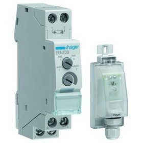 hager - Dämmerungsschalter REG 230V 2300W/AGL 1000VA/LL 5-2000lx 1TE IP20 Fühler: IP55