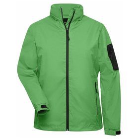 James & Nicholson - Damen Wind Breaker JN1040, lime-grün/carbon, Größe XL