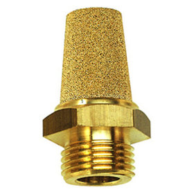 RIEGLER® - Schalldämpfer Sechskant Sinterbronze Messing G3/4" Länge 53mm SW30mm