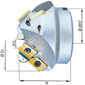 Fasenfräser 30G Z 6 für XPHT16