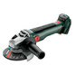 metabo® - Akku-Winkelschleifer W 18 LT BL 11-125 (613052840), mit drehbarem Akkupack, metaBOX 165 L