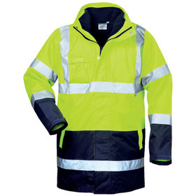 SAFESTYLE® - Warnschutzparka SPENCER 23548, warngelb/marineblau, Größe 2XL