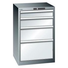 LISTA - Schubladenschrank grau  H850, 4 Schubladen