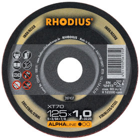 RHODIUS - Trennscheibe XT70 115x1,5mm gerade