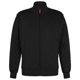 Engel - Standard Sweat-Jacke mit hohem Kragen 8024-233, Schwarz, Größe 4XL