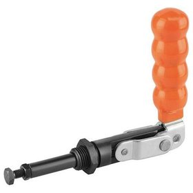 KIPP - SCHUBSTANGENSPANNER STANDARD STAHL, OHNE KONSOLE, KOMP:KUNSTSTOFF, ORANGE