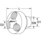 KSTOOLS® - 1/4" Messing-Druckluft 3-fach Verteiler, 41mm