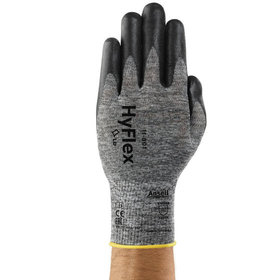 Ansell® - Mechanischer Schutzhandschuh HyFlex® 11-801, grau/schwarz, Größe 8 WW