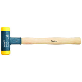 Wiha® - Schonhammer 800 rückschlagfrei PUR/PUR m.hart/m.hart Hickory 25mm ø320mm